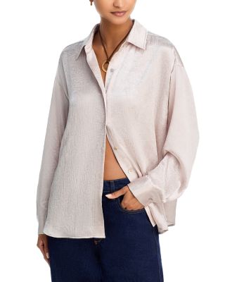 Oversized Satin Shirt - Exclusive