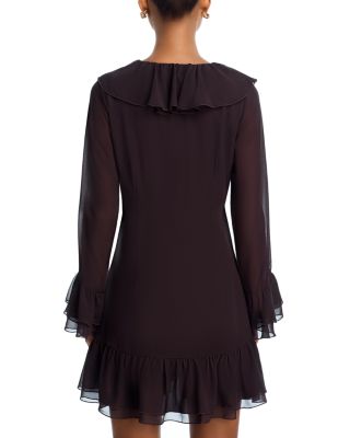 Ruffle Long Sleeve Mini Dress - Exclusive