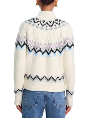Fair Isle Half Zip Sweater - Exclusive
