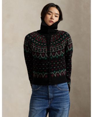 Fair Isle Wool Blend Cardigan