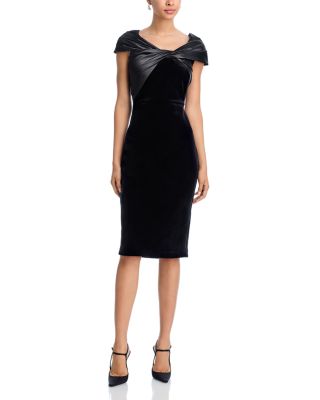 Wrap Neckline Cocktail Dress