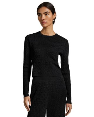 Mini Cable Cropped Sweater