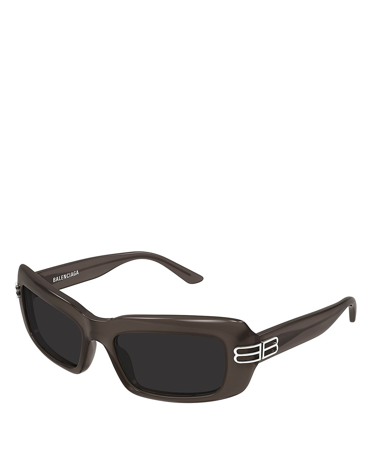 Balenciaga Rectangular Sunglasses, 57mm
