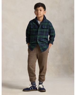 Boys' Plaid Cotton Flannel Camp Shirt - Big Kid