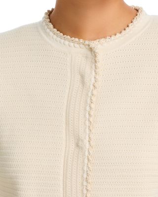 Crewneck Cardigan Sweater