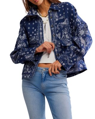 Bandana Jacquard Shirt Jacket