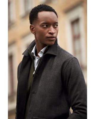 Check Wool Cashmere Chore Jacket