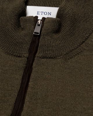 Merino Quarter Zip Knit Sweater