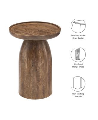 Holloway Round Wood Side Table