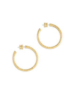 Milos Studded Medium Hoop Earrings