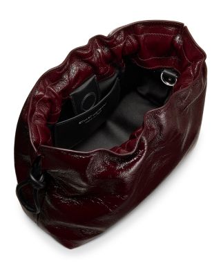 Mia Crinkled Patent Leather Mini Bag