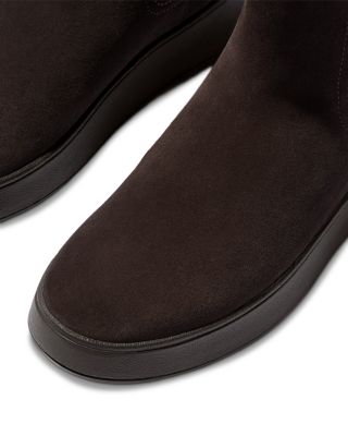 Women's F-Mode Stitch Warm Suede Chelsea Boots