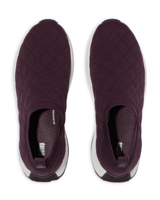 Women's F-Mode Flow Quilted-Knit Slip-On Sneakers