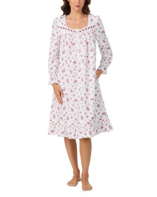 Long Sleeve Cotton Flannel Waltz Nightgown