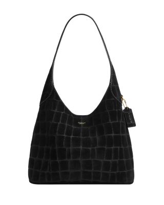 COACH - Croc Embossed Leather Brooklyn Shoulder Bag 28