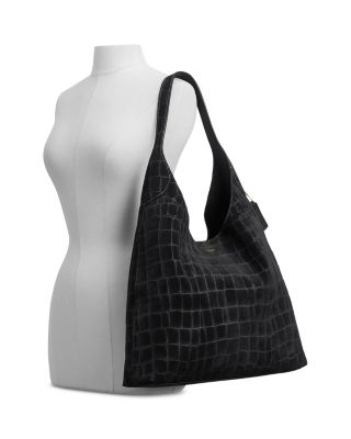 Brooklyn Croc Embossed Leather Shoulder Bag 39