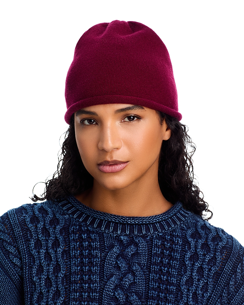 C By Bloomingdale's Cashmere Angelina Rolled Edge Slouch Hat - Exclusive · OS