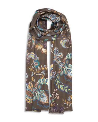 Dreamy Paisley Silk Oblong Scarf