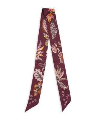 Falling Leaves Silk Ribbon Scarf
