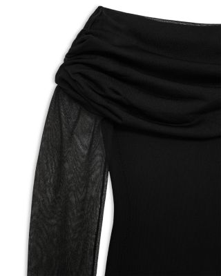 Angelica Sheer Sleeve Midi Dress