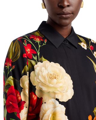 The Shae Silk Stretch Shirt  