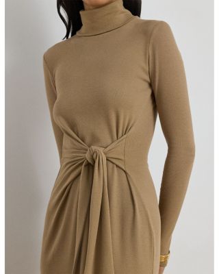 Tie Front Turtleneck Dress - Regular &amp; Petites