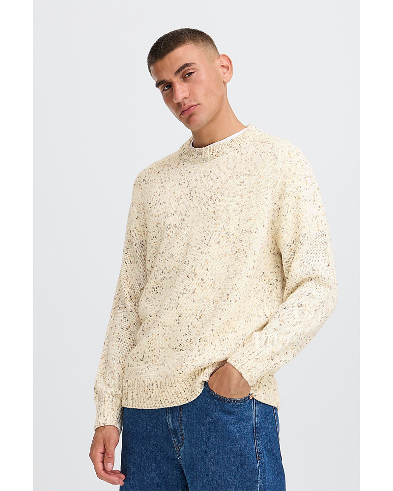 Solid ! Simcha Crewneck Sweater In Neutral