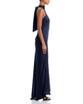 Sleeveless Satin Gown - 100% Exclusive