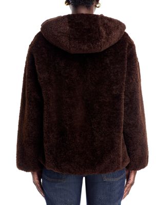 Ilyssa Hooded Faux Fur Jacket