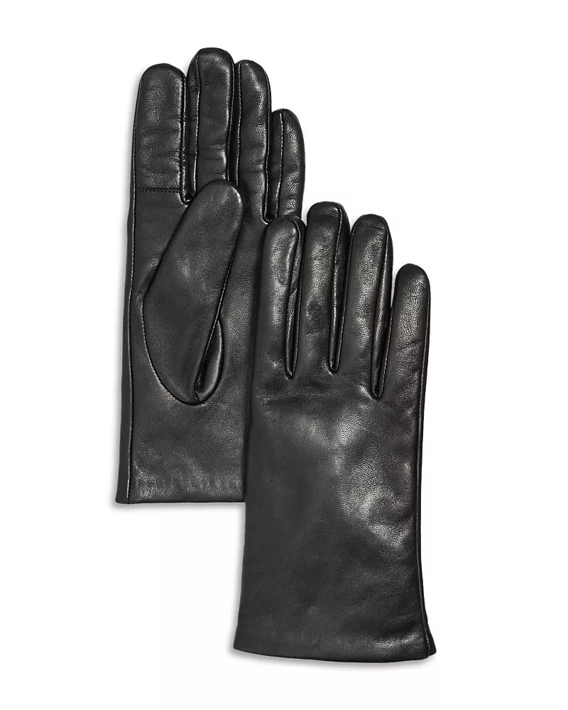 Bloomingdale's Cashmere Lined Leather Tech Gloves - Exclusive