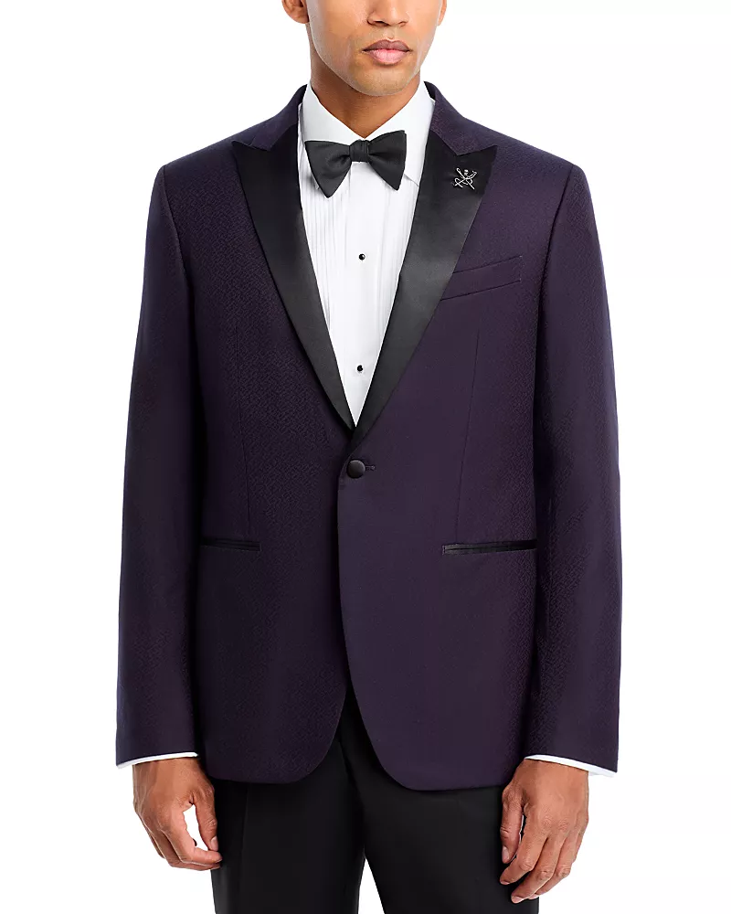 John Varvatos Star Usa Micro Jacquard Peak Dinner Jacket