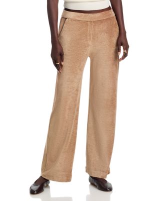 Velour Wide Leg Pants