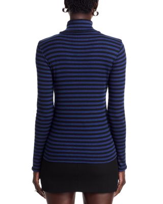 Striped Turtleneck Sweater