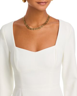 Whisper Sweetheart Neck Mini Dress