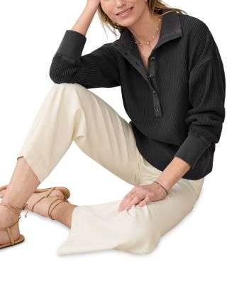 Apres Henley Waffle  Top