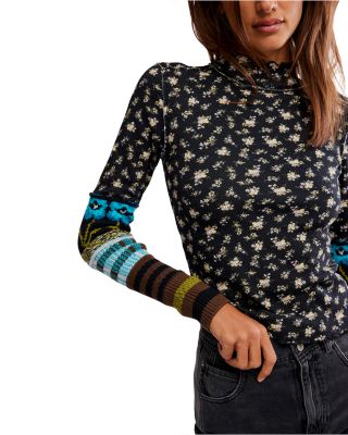 Bold Bowery Sweater Cuff Thermal Top