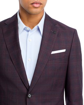 Hutson Tonal Plaid Slim Fit Sport Coat
