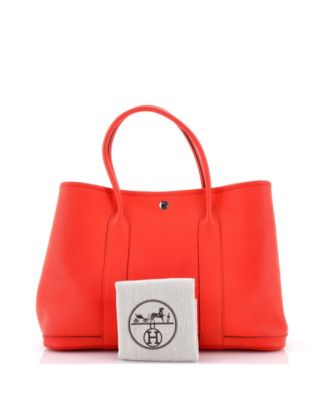 36 Garden Party Tote Leather with Printed Interior