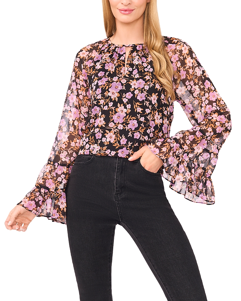 Cece Keyhole Top In Black