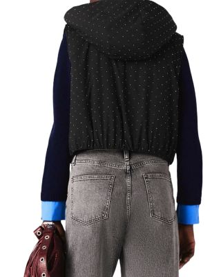 Rhinestone Puffer Vest