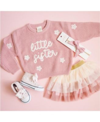 Girls' Little Sister Knit Sweater - Baby, Little Kid