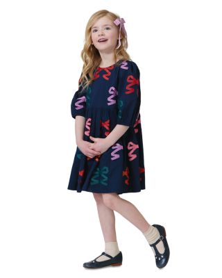 Girls' Brooke Bow Appliqu&eacute; Dress - Little Kid