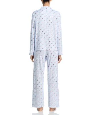 Notched Collar Jersey Pajama Set - Exclusive