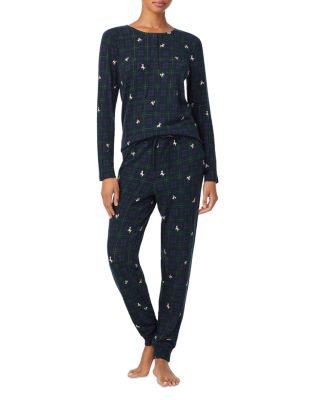 Long Sleeve Henley Jogger Pants Pajama Set