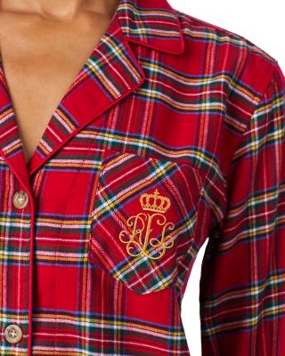 Long Sleeve Notch Collar Pajama Set