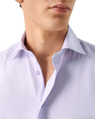 Slim Fit Textured Solid Shirt