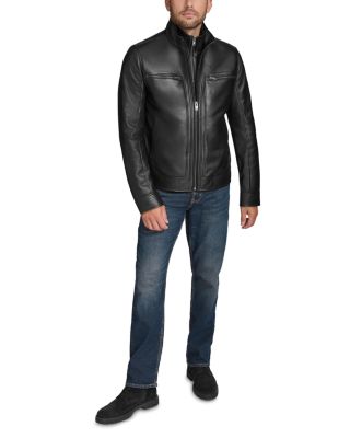 Winton Leather Bomber Jacket