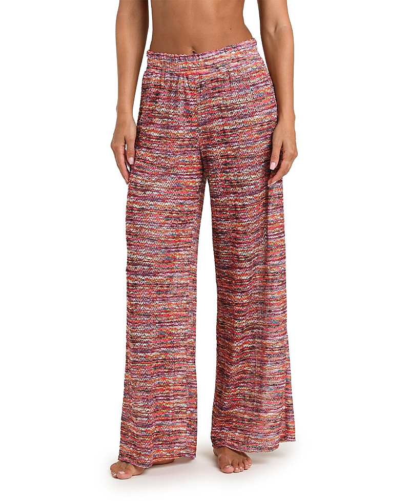 Sunshine 79 Shimmer Ripple Beach Pant In Multi