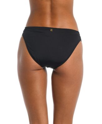 Solid Shirred Side Hipster Bottom