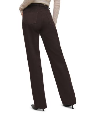 Val 90s Mid Rise Straight Jeans in Mole